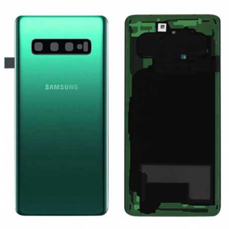 Vitre arrière Samsung Galaxy S10 (G973F) Prism Vert (Service Pack) - GH82-18378E