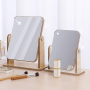 Miroir de Maquillage en Bois Miroir de Table 25.5*22cm