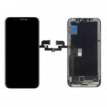 Ecran iPhone X Noir LCD + Vitre Tactile Sur Chassis - Original