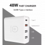 Kit Chargeur de Voyage USB / Type-C 4 Ports 48W WUW-C111