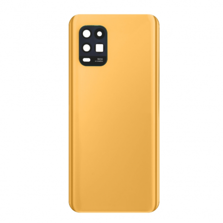 Vitre arrière Xiaomi Mi 10 Lite 5G Orange + Adhesif