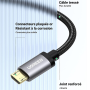 Câble USB / Micro Nylon Tressé - UGREEN 60146 - 1M Noir