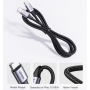 USB-C / USB-C Braided Nylon Cable UGREEN Black - 1M