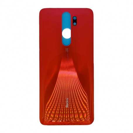 Vitre arrière Xiaomi Redmi Note 8 Pro Rouge + Adhesif (Sans Logo)