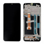 Screen Oppo A15 / A15s Black + Frame (Service pack)