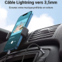 Câble Lightning / Jack 3,5 mm - UGREEN 70509 - 1M (MFi) Noir