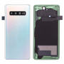 Vitre arrière Samsung Galaxy S10 Plus (G975F) Prism Blanc (Sans Logo)