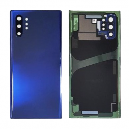 Vitre arrière Samsung Galaxy Note 10 Plus (N975) Bleu (Sans Logo)