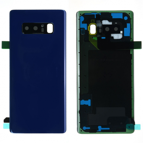 Vitre arrière Samsung Galaxy Note 8 (N950F) Bleu (Sans Logo)