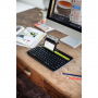 Clavier Bluetooth Logitech K480/Adaptateur  Pc/Tablette/Smartphone - Français AZERTY - Noir