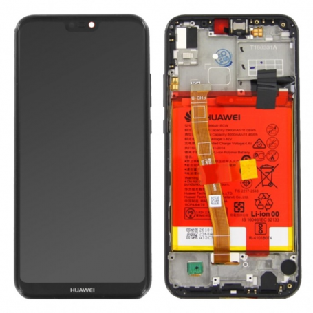 Screen Huawei P20 Lite Black + Frame + Battery 02351VPR/02351XTY (Service pack)