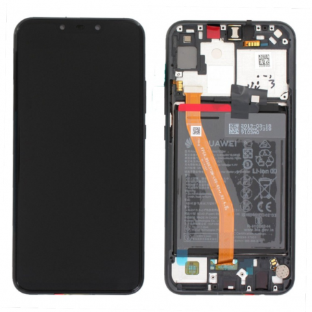 Ecran Huawei P Smart Plus Noir Sur Châssis + Batterie 02352BUE (Service Pack)