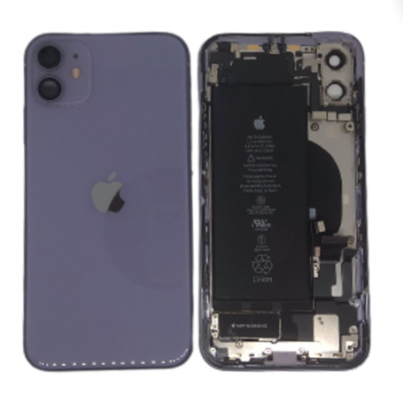 Back Cover Housing iPhone 12 Purple - Charging Connector + Battery (Original Disassembled) Grade A