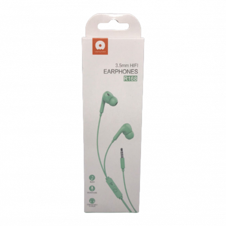 Headphones Hands-free Kit 3.5mm Jack - Green (WUW-R168)