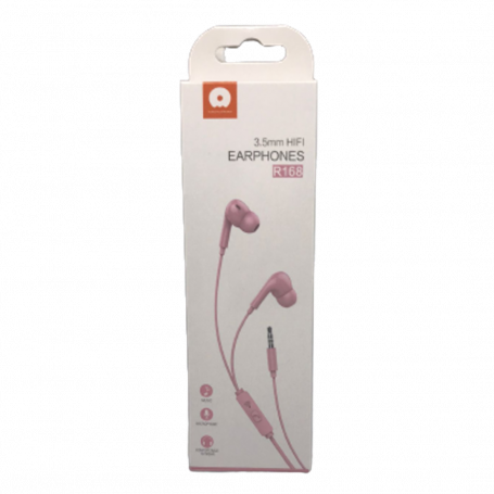 Headphones Hands-free Kit 3.5mm Jack Pink (WUW-R168)