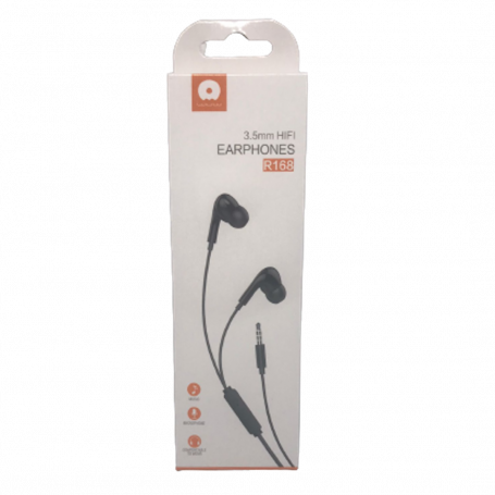 Headphones Hands-free Kit 3.5mm Jack Black (WUW-R168)