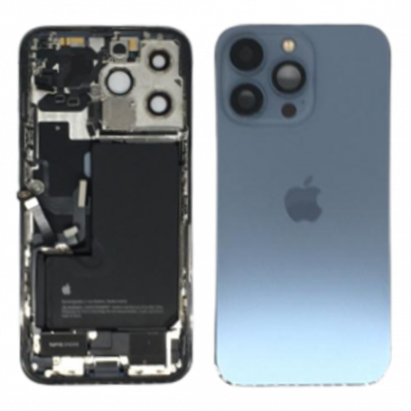 Châssis Complet iPhone 13 Pro Bleu Alpin - Connecteur de Charge + Batterie (Origine Demonté) Grade B