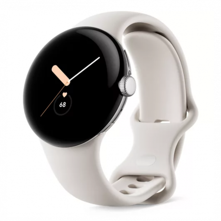 Google Pixel Watch (LTE) - Polished Silver Case Pebble Band