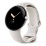 Google Pixel Watch (LTE) - Polished Silver Case Pebble Band