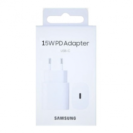 Adaptateur Secteur USB Type-C Samsung 15W Blanc - Retail Box (Origine)