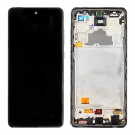 Screen Samsung Galaxy A72 4G/5G Black + Frame | Etech-Parts