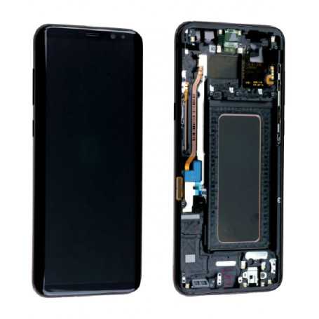 Ecran Samsung Galaxy S8 Plus (G955F) Noir Carbone + Chassis (OLED)
