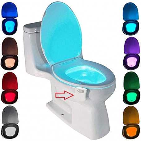 Lampe LED 16 couleurs de capteur de toilette
