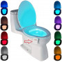 Lampe LED 16 couleurs de capteur de toilette