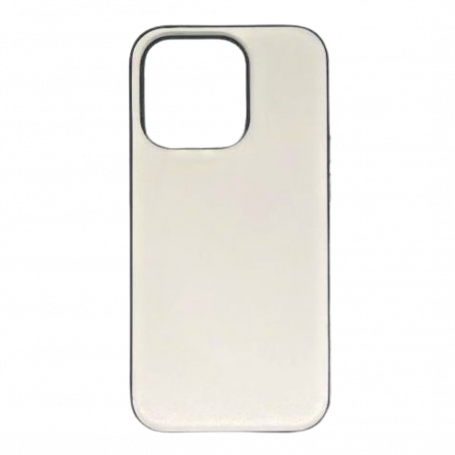 Coque de Protection pour iPhone - Simili Cuir - Arrière Blanc (Mayline)