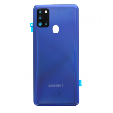 Vitre arrière Samsung Galaxy A21s Bleu (Original Démonté) - Grade AB