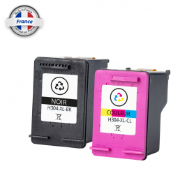 Compatible HP 304XL Ink Cartridge Black & Cyan Remanufactured 300 Pages
