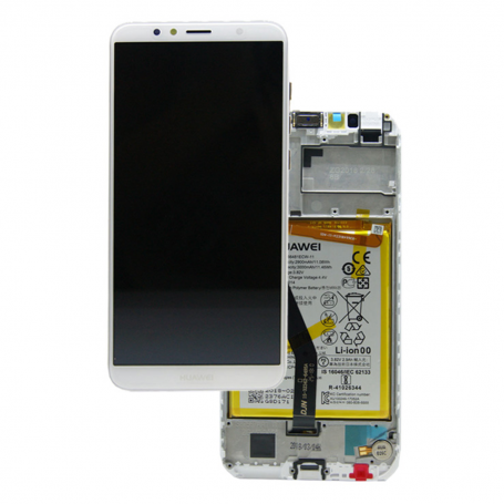 Screen Huawei Y6 2018 White + Frame  + Battery (Service Pack)