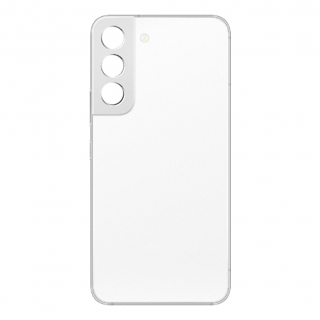 Vitre arrière Samsung Galaxy S22 5G (S901B) Blanc (Sans Logo)