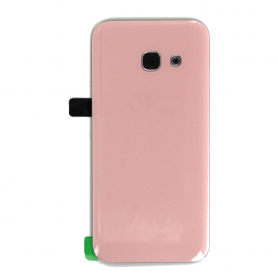 Back Glass Samsung Galaxy A7 2017(A720F) Pink (Without Logo)