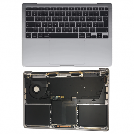 Châssis Complet Apple MacBook Pro 13 ″ Argent A12159 - Châssis + Batterie + Tactile + Clavier AZERTY - Grade A