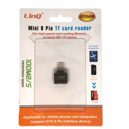 Mini Lecteur de cartes Micro-SD/TF Lightning LinQ OTG 458