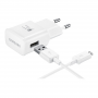 Kit Chargeur USB / Micro Samsung 15W Blanc - Retail Box (Origine)