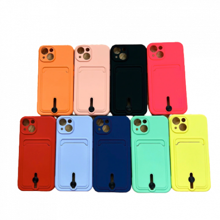 Coque en Silicone iPhone avec Porte Carte