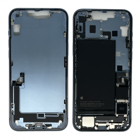 Chassis Arrière iPhone 14 Plus sans Vitre Arrière avec Batterie Bleu (Origine Demonté) - Grade A