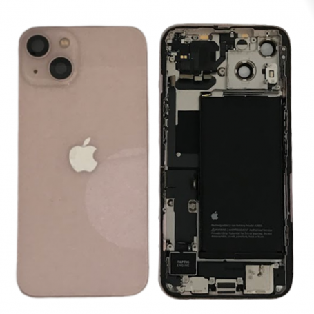 Back Cover Housing iPhone 13 Rose - Charging Connector + Battery (Original Disassembled) Grade B