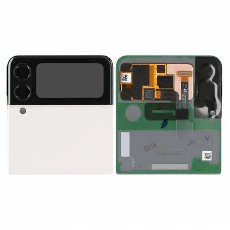 Ecran Extérieur Samsung Galaxy Z Flip 3 5G (F711) Blanc (Service Pack) - GH97-26773F