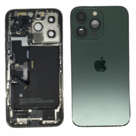 Back Cover Housing iPhone 13 Pro Green - Charging Connector + Battery (Original Disassembled) Grade A