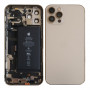 Back Cover Housing iPhone 12 Pro Gold - Charging Connector + Battery (Original Disassembled) Grade B