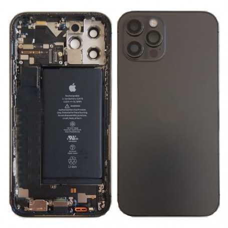 Back Cover Housing iPhone 12 Pro Graphite - Charging Connector + Battery (Original Disassembled) Grade A
