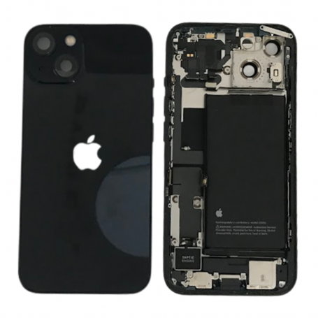 Back Cover Housing iPhone 13 Black - Charging Connector + Battery (Original Disassembled) Grade B