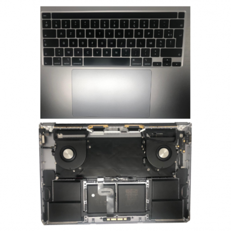 Châssis Complet Apple MacBook Pro 16 ″ Gris A2141 - Châssis + Batterie + Tactile + Clavier AZERTY - Grade B