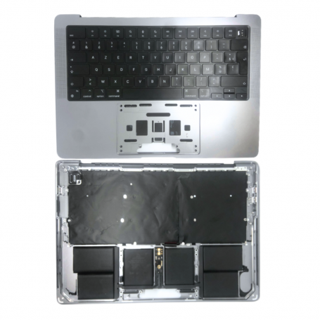 Frame Battery Touch QWERTY Keyboard Apple MacBook Pro 14" Silver A2442 - Grade AB