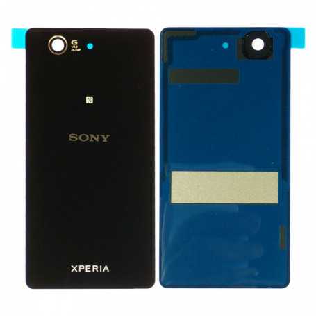 Vitre arrière Sony Xperia Z3 Compact (D5803) Noir - Avec logo + Adhesif