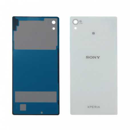 Vitre arrière Sony Xperia Z3 Plus (E6553) Blanc - Avec logo + Adhesif