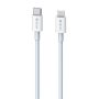 Type-C/Lightning Cable - Devia Smart Series - PD 20V 3A 1m - White